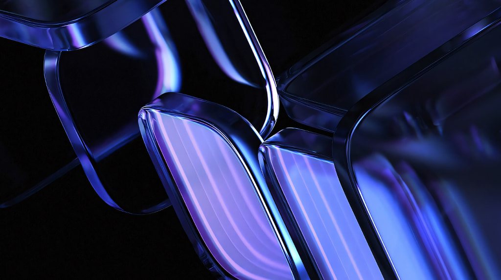 Close-up blue optical frames for Blackshark Eyewear